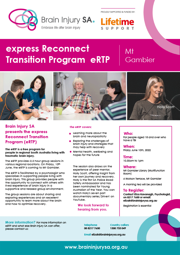 express Reconnect Transition Program: Mt Gambier Flyer 2022